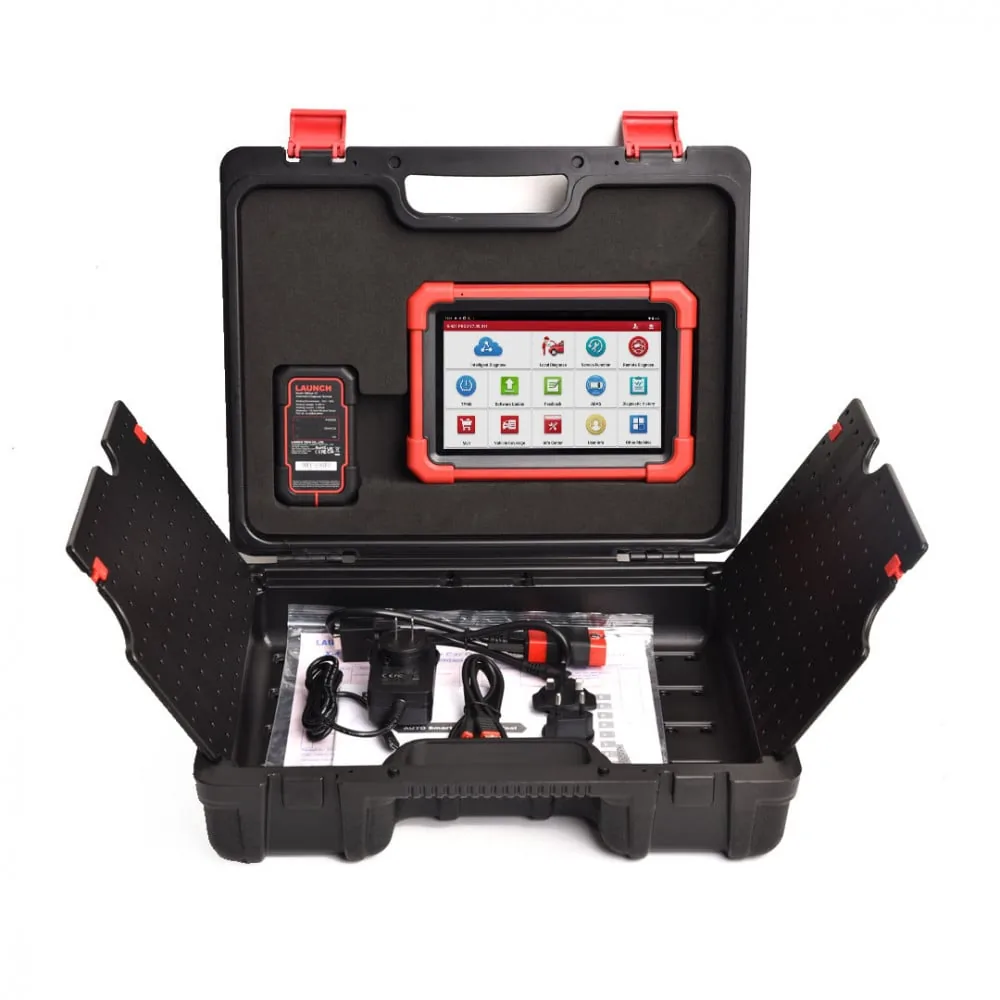 Escáner de diagnóstico Launch X-431 PRO SE dentro de su estuche